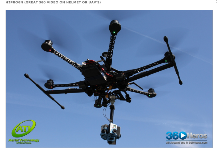 360 camera mount drone 2